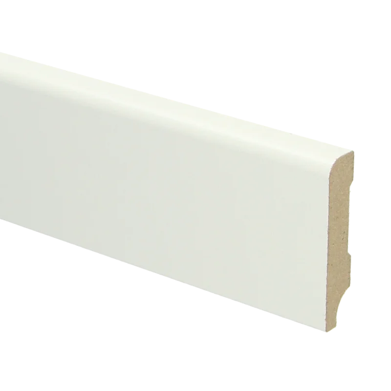 MDF Koloniale Plint 60x12 RAL 9010 Zuiver Wit 16011 Hete Deal